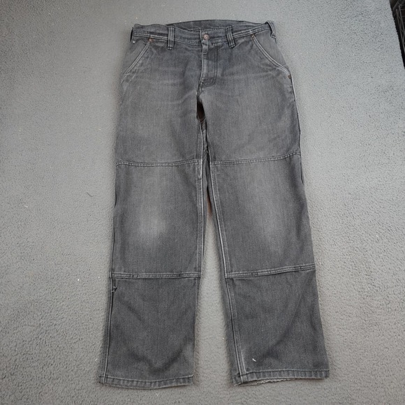 Patagonia Iron Forge Double Knee Pants Mens 34x31 Gray Hemp Canvas Carpenter
